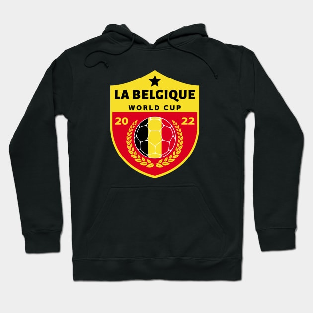 La Belgique Football Hoodie by footballomatic